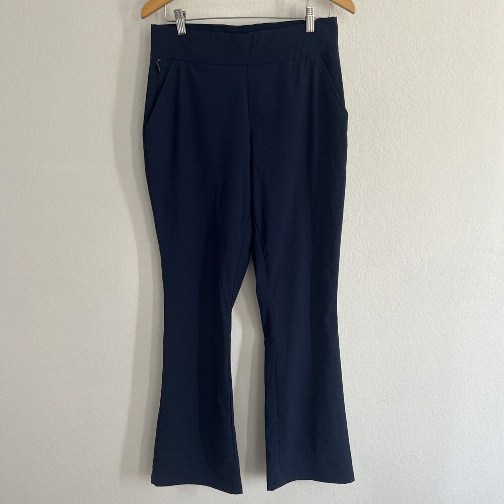 Columbia Pants Navy Blue Stretchy Pull-On Full-Length Hiking Outdoor Sz M